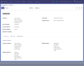Odoo Keep Initial Address For Orders