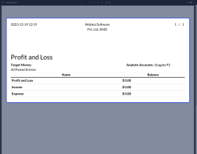 Odoo Financial Reports by Analytic Accounts