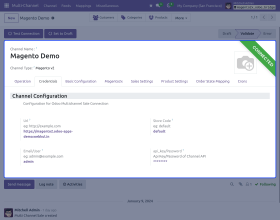 Multi Channel Magento 2.x Odoo Bridge(Multi Channel-MOB)