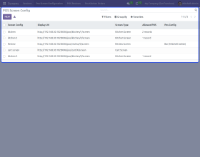 Odoo POS Advance Screen