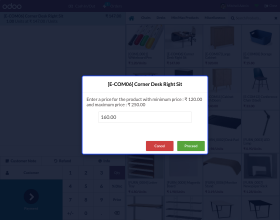 Odoo POS Product Price Limits
