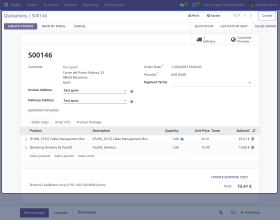 Odoo PostNL Shipping Integration