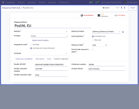 Odoo PostNL Shipping Integration