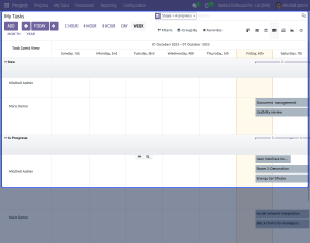 Odoo Project Gantt Native Web View