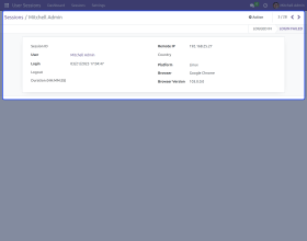 Odoo User Login Security