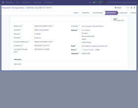 Odoo Website Bambora Payment Gateway