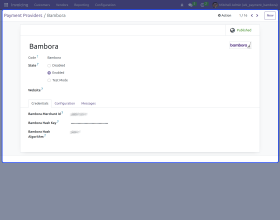 Odoo Website Bambora Payment Gateway