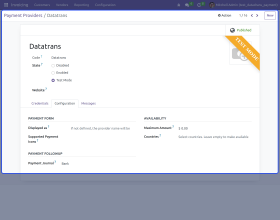 Odoo Website Datatrans Payment Gateway