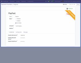 Odoo Website Payfast Payment Acquirer