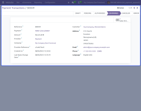 Odoo Website Paystack Payment Acquirer