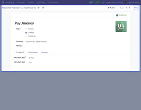 Odoo Website PayU Money Payment Acquirer