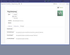 Odoo Website PayU Money Payment Acquirer