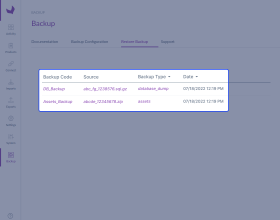 Akeneo Backup Management