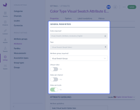 Akeneo Visual Swatch Attribute