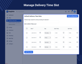 Laravel eCommerce Delivery Time Slot