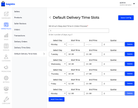 Laravel Marketplace Delivery Time Slot