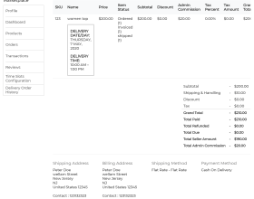 Laravel Marketplace Delivery Time Slot