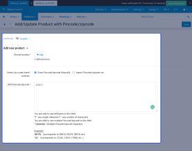 CS-Cart Product Availability By Pincode/Zipcode