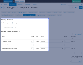 CS-Cart Product Package Builder
