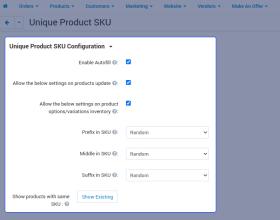 CS-Cart Unique Product SKU Or Code