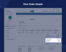 Laravel Customer Credit Extension