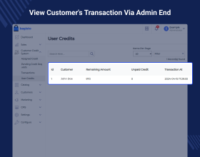 Laravel Customer Credit Extension