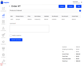 Laravel eCommerce Admin Order Creation