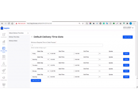 Laravel eCommerce SaaS Delivery Time Slots