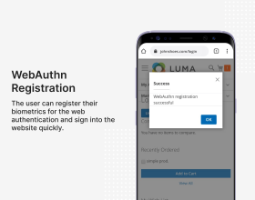 Biometric WebAuthn Module for  Magento 2