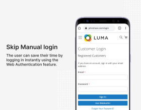 Biometric WebAuthn Module for  Magento 2