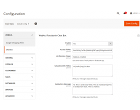 Social Chatbot for Magento 2