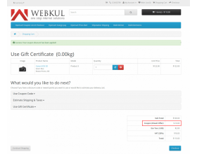 OpenCart Coupon List at Checkout