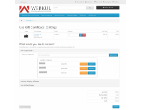 OpenCart Coupon List at Checkout