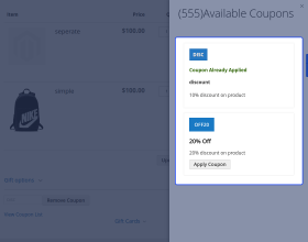 Magento 2 Coupon Listing