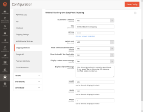 Magento 2 Marketplace EasyPost Shipping