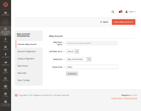 Magento 2 Multi eBay Account Connector 