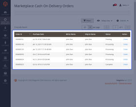 Magento 2 Cash On Delivery Marketplace Add-on