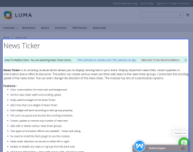 News Ticker For Magento 2