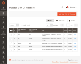 POS Unit Measure Magento 2