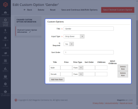 Magento 2 Dependent Custom Options 