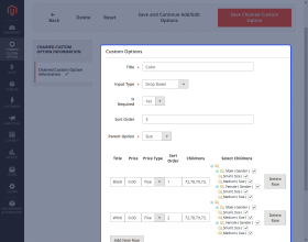 Magento 2 Dependent Custom Options 