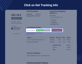 Odoo DHL Tracking Extension 
