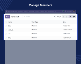 Odoo Gym Management