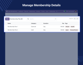 Odoo Gym Management