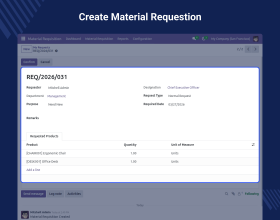 Odoo Material Requisition and Approval