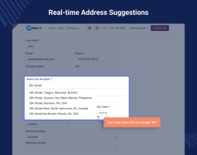 Odoo Portal Address Autocomplete