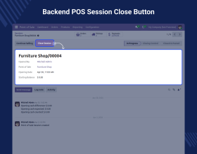 Odoo POS Close Session From Backend