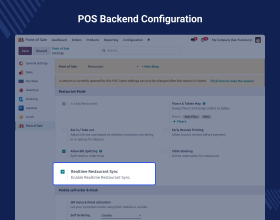 Odoo POS Restaurant Real Time Sync