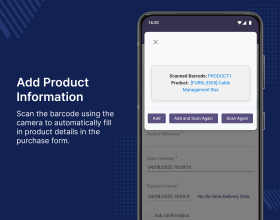 Odoo Purchase Barcode Scan by Camera