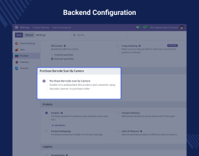 Odoo Purchase Barcode Scan by Camera